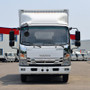 Isuzu ELF KV100 4*2 Diesel Van Cargo Truck 5-10 Ton Light Euro 6 Single Row Cab with Rear Steering Left Box Lorry Truck
