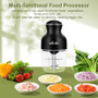 Wancle 0.6L Household Meat Grinder Food Processor Stainless Steel Blade 350W High Power Vegetable Fruit Chopper Kitchen Grinder