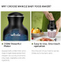 Wancle 0.6L Household Meat Grinder Food Processor Stainless Steel Blade 350W High Power Vegetable Fruit Chopper Kitchen Grinder