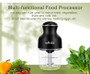 Wancle 0.6L Household Meat Grinder Food Processor Stainless Steel Blade 350W High Power Vegetable Fruit Chopper Kitchen Grinder