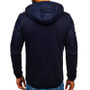 Men's Hoodies SpringAutumn Casual LongSleeve Zip Up Hoodie Men Sweatshirt Patchwork Hooded Sweatshirts Streetwear Hoody Cardigan