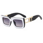 2024 Classic Women Retro Thick square Sunglasses Custom logo Vintage Small Rectangle Sunglasses for Men