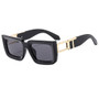 2024 Classic Women Retro Thick square Sunglasses Custom logo Vintage Small Rectangle Sunglasses for Men