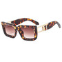 2024 Classic Women Retro Thick square Sunglasses Custom logo Vintage Small Rectangle Sunglasses for Men