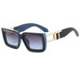 2024 Classic Women Retro Thick square Sunglasses Custom logo Vintage Small Rectangle Sunglasses for Men