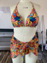 Sexy 3 Piece Set Bikini Large Cup Swimwear Halter Swimming Suit Beach Cover up Women Plus Size Swimsuit