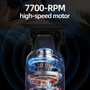 IPRO Professional High-Speed Cordless Electric Hair Trimmer Barber Shop DLC Blade Haircut Machine 7700RPM 1800mAh 180min Trimmer