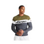 Ellesse Tarinis Sweatshirt Mens Active Shirts & Tees Color: Olive/White/Black | 100% Authentic