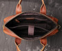 Genuine Leather Laptop Bag Crazy Horse Leather Briefcase Business Tote Bag Cowhide Mens Briefcases for Men Travel Messenger Bags