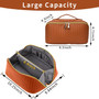 Large Capacity Fashionable Travel Makeup Bag for Women Portable Pouch with Zipper Closure Open Flat for Toiletry Case Organizer
