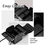 PU Leather Large Capacity Portable Makeup Travel Case Organizer Zipper Closure Luggage Cosmetic Trays Makeup Artist Suitcase