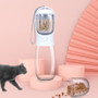 Travel Portable Dog Water Bottle with Food Storage Box Silicone Bowls 2024 New Material Pet Outdoor Safe and Non-toxic PVC