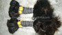 100% Virgin Indian Bulk Human Hair Pure Remy with Loose Deep and Natural Wave Styles Natural Color