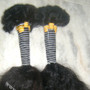 100% Virgin Indian Bulk Human Hair Pure Remy with Loose Deep and Natural Wave Styles Natural Color