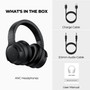 Active Noise Cancelling Wireless Headphones with Bluetooth 5.3, Hi-Fi Stereo, Fast Charging, & Long Playtime - Travel-Friendly
