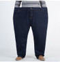 Plus size extra-large size jeans men's loose straight autumn high stretch casual dad trousers 9XL 10XL 170kg  56 54 52