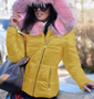 Liu Ming Oem Odm Winter Women Clothing Fashion Hood Faux Fur Collar Outwear Parkas Ladies Jacket Plus Size Coat
