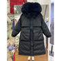 Winter Women Long Jacket Large Size Faux Fur Collar Hooded Parkas Cotton Down Coat Thickness Snow Warm Outwear
