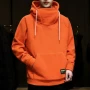 2026 Men's Thick Polar Fleece Sweatshirt Paired Couple Y2k Streetwear Autumn Winter Hood Sports Black Windproof Oversized Hoodie