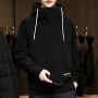 2026 Men's Thick Polar Fleece Sweatshirt Paired Couple Y2k Streetwear Autumn Winter Hood Sports Black Windproof Oversized Hoodie