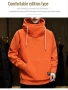 2026 Men's Thick Polar Fleece Sweatshirt Paired Couple Y2k Streetwear Autumn Winter Hood Sports Black Windproof Oversized Hoodie