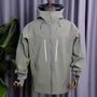Unisex Waterproof Ski Jacket Hood Custom Raincoat Suit Men Women. Fabric Zipper Closure Mountain Snowboarding Summer Ski Wear
