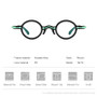 Borregls Acetate Alloy Glasses Frame Men 2025 New Brand Design Vintage Retro Small Round Eyeglasses Women Optical Eyewear 19215