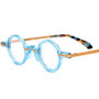 Borregls Acetate Alloy Glasses Frame Men 2025 New Brand Design Vintage Retro Small Round Eyeglasses Women Optical Eyewear 19215
