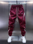 Men's Trendy Vintage Contrast Color Streetwear Sports Joggers Casual Pants Y2K High Street Splicing Sweatpants Pantalones Hombre