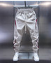 Men's Trendy Vintage Contrast Color Streetwear Sports Joggers Casual Pants Y2K High Street Splicing Sweatpants Pantalones Hombre