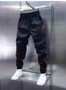 Men's Trendy Vintage Contrast Color Streetwear Sports Joggers Casual Pants Y2K High Street Splicing Sweatpants Pantalones Hombre