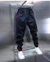 Men's Trendy Vintage Contrast Color Streetwear Sports Joggers Casual Pants Y2K High Street Splicing Sweatpants Pantalones Hombre