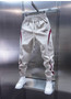 Men's Trendy Vintage Contrast Color Streetwear Sports Joggers Casual Pants Y2K High Street Splicing Sweatpants Pantalones Hombre