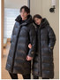 2023 New Arrivals Winter 90% White Goose Down Couple Hooded Coat Top Grade Men's Women Thick（Winter) Warm X-long Jackets