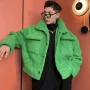 Hot Sale Ruffian Jacket Imitate Lamb Plush Plus Thick Spring Trendy Baseball Clothes Lovers Jacket Single-breasted Hipster Coat
