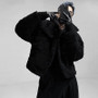 Hot Sale Ruffian Jacket Imitate Lamb Plush Plus Thick Spring Trendy Baseball Clothes Lovers Jacket Single-breasted Hipster Coat