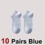 10 Pairs Men Summer Thin Mesh Ankle Socks Business Odor Proof Sweat Absorbing Breathable Fashionable Printed Casual Socks