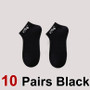 10 Pairs Men Summer Thin Mesh Ankle Socks Business Odor Proof Sweat Absorbing Breathable Fashionable Printed Casual Socks