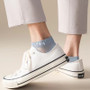 10 Pairs Men Summer Thin Mesh Ankle Socks Business Odor Proof Sweat Absorbing Breathable Fashionable Printed Casual Socks
