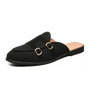Men's Casual Mocassins Half Loafer Shoes Slippers for Men Flat Anti-Slippery Leisure Summer Fashion Mens Leather Loafers