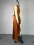2025 Summer New Style Sleeveless Slim Fit Ruffle Edge Mid Length Irregular Elegant Party Dress
