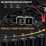 7000A Car Jump Starter with Air Compressor Battery Booster 12V Power Bank with LED Flashlight, Smart Cable with Voltage Display