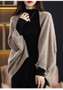 Wool Knitted Shawl Scarf Dual-purpose Autumn and Winter New Solid Color Loose Versatile Exterior Cloak Cardigan