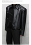 Mauroicardi Spring Autumn Oversized Cool Pu Leather Jacket Men Long Sleeve Stand Collar High Quality Luxury Designer Clothes
