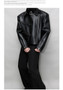 Mauroicardi Spring Autumn Oversized Cool Pu Leather Jacket Men Long Sleeve Stand Collar High Quality Luxury Designer Clothes