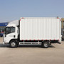 Isuzu ELF KV100 4*2 Diesel Van Cargo Truck 5-10 Ton Light with Rear Steering Left Box Truck for Express Transportation