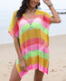 2024 Sexy Hollow Women Bathing Suit Knitted Crochet Top Swimsuit Beachwear Mesh Bikini Cover up Ladies Summer Beach Dresses