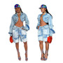 Denim Jean Jackets 2 Piece Pant Set Outfits Women Spring Clothes Y2K Streetwear Sexy Elegant Denim Shorts Two Piece Pant Sets