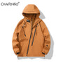 Versatile Fashion Outdoors Hiking Motion Man Coat New Hooded Charge Clothes Jacket Man Spring Autumn Windproof waterproof Coat