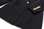 LGRQ 2026 Spring Fashion Women Clothes Notched Collar Full Sleeves Metal Single Button Slim High Waist Blazer Office Lady